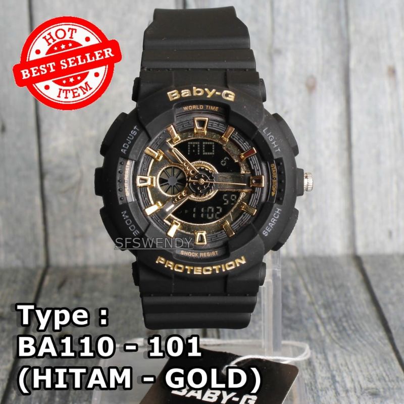 Jam Tangan Baby G BA110 Anti Air Wanita Terlaris
