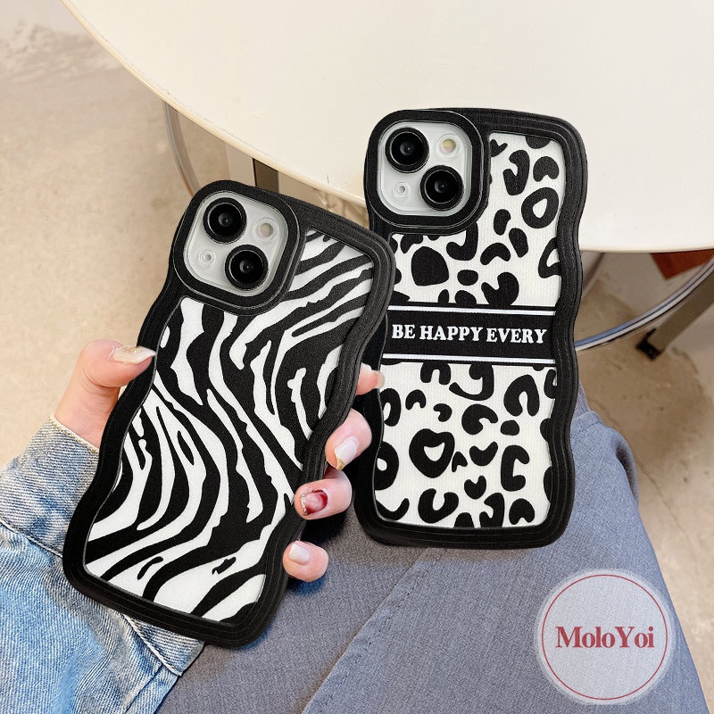 Soft Case TPU Motif Zebra Untuk iPhone 6 6s 7 8 Plus11 Pro MAX XR 7Plus 8Plus 14 Plus 13 12 14 Pro MAX X XS MAX SE 2020