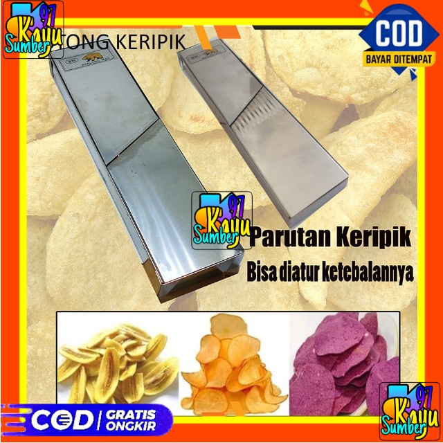 Parutan keripik pengiris kripik singkong kentang pisang Stainless