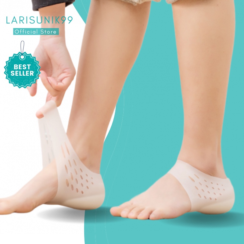 Insole Peninggi Badan Insole Sepatu Wanita Pria Sol Sepatu Peninggi Badan Silikon Lembut Nyaman Original