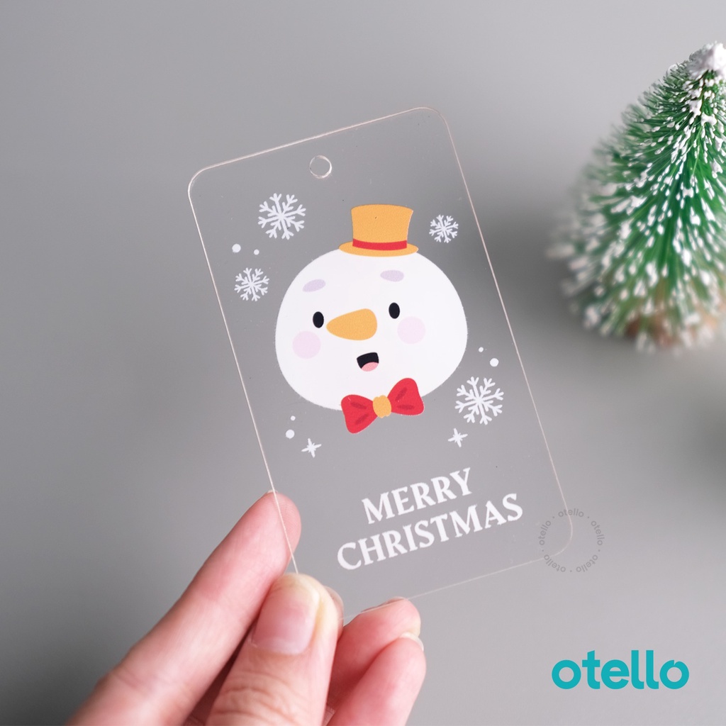 Gantungan Hampers Natal Christmas Hang Tag Natal Acrylic Hiasan Kado Gift Tag Dekorasi Bingkisan Aklirik