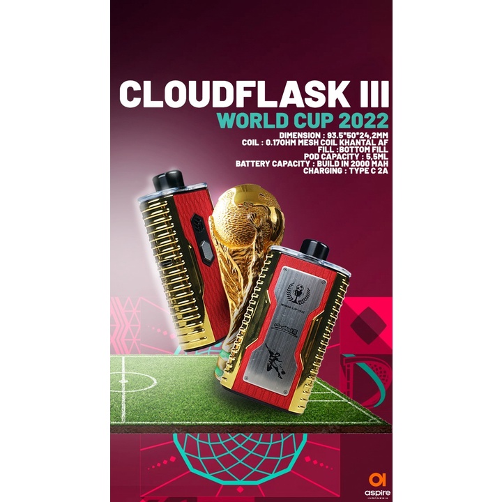 ASPIRE CLOUDFLASK III WORLD CUP 2022