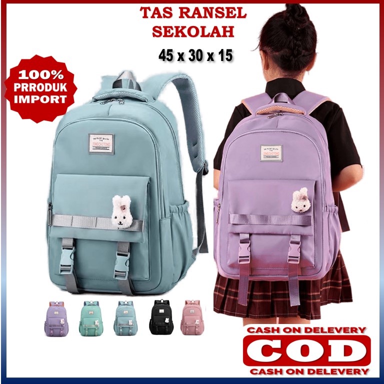 Tas Ransel Sekolah Cewek untuk anak SD SMP SMA model Korea ORI Import
