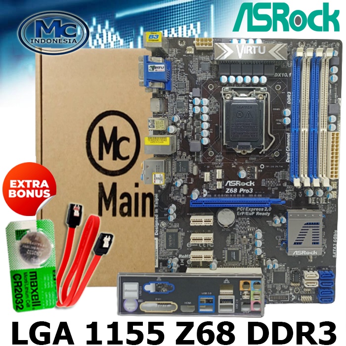 MOBO Motherboard Z68 ATX DDR3 LGA 1155