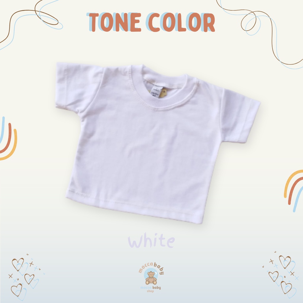 MBSS - KAOS BABY POLOS Basic Tee Kaos Anak / Atasan Anak / Kaos Bayi / Atasan Bayi