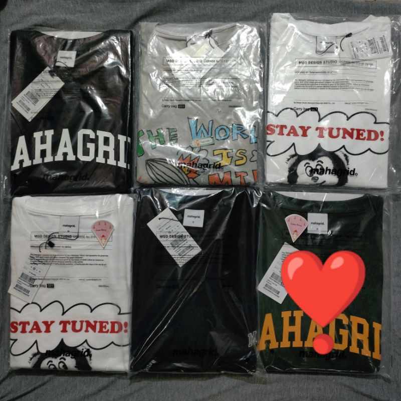 [READY STOCK] STRAY KIDS LEE KNOW LINO FELIX HYUNJIN NCT SUNGCHAN x MAHAGRID TEE (NO PC)