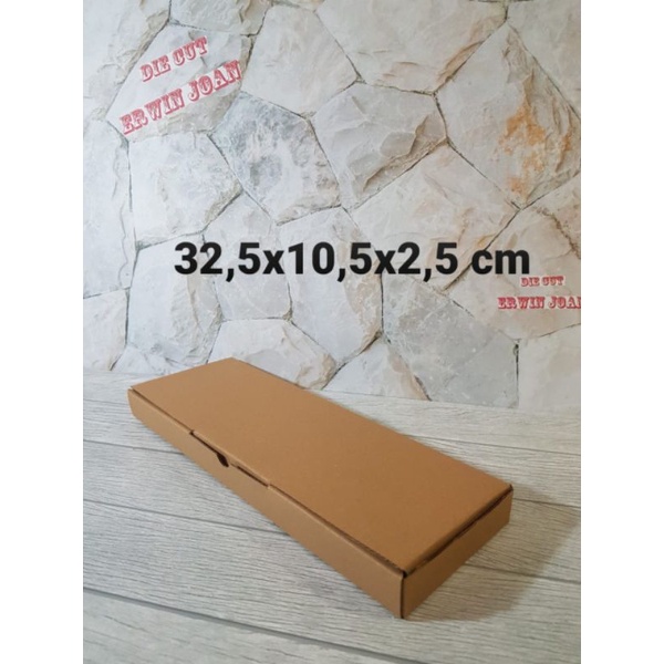 

Kardus Box uk 32,5x10,5x2,5 cm Kotak Karton Diecut