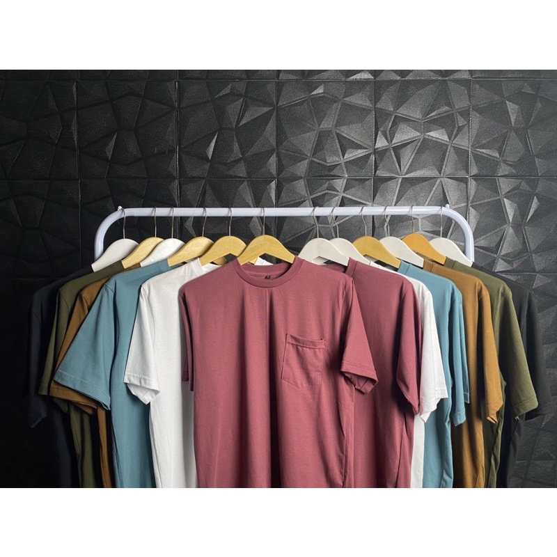 Kaos Oversize Pocket Kaos Pria Combed 24s