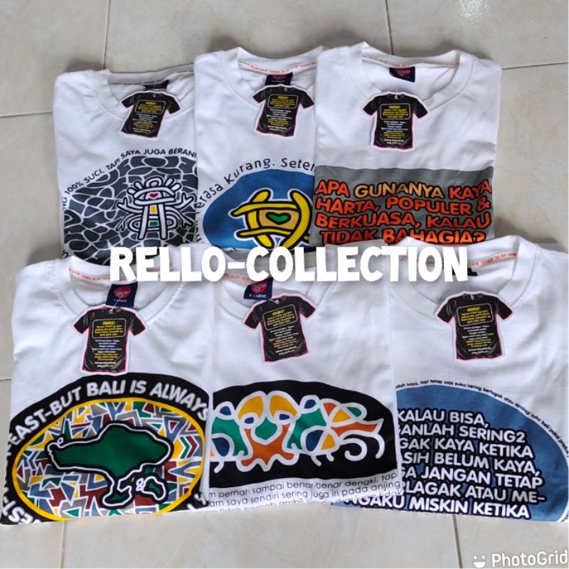KAOS JOGER BALI PUTIH ORIGINAL