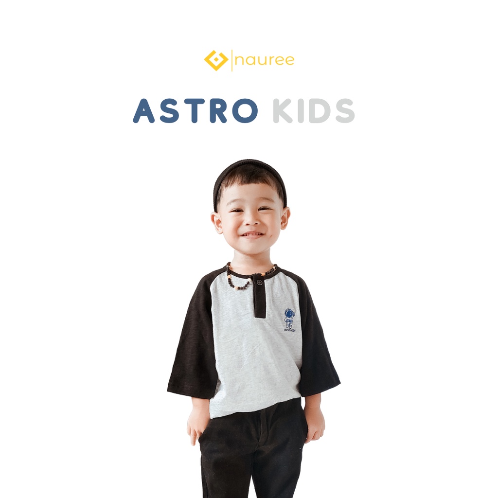 Nauree - Kaos Polo Anak Laki Astro Bahan Cotton Slub Murah