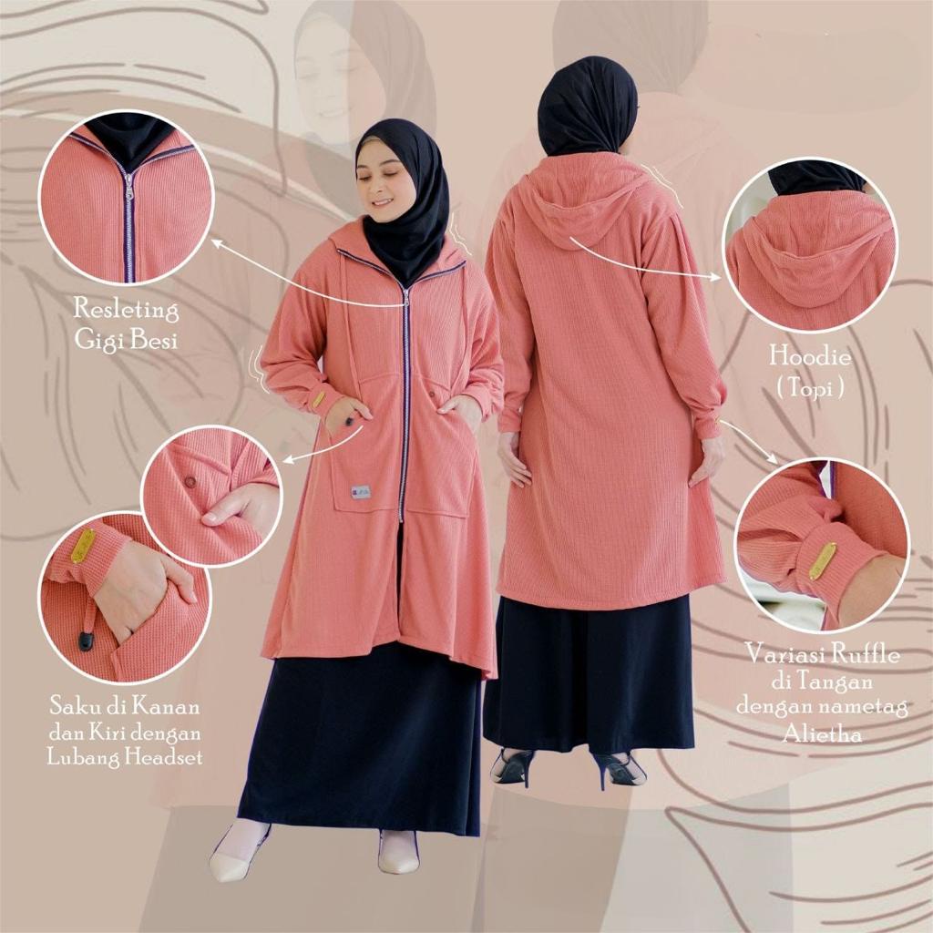 FATHIAH OUTER / OUTER HIJAB DEWASA / JAKET OUTER DEWASA