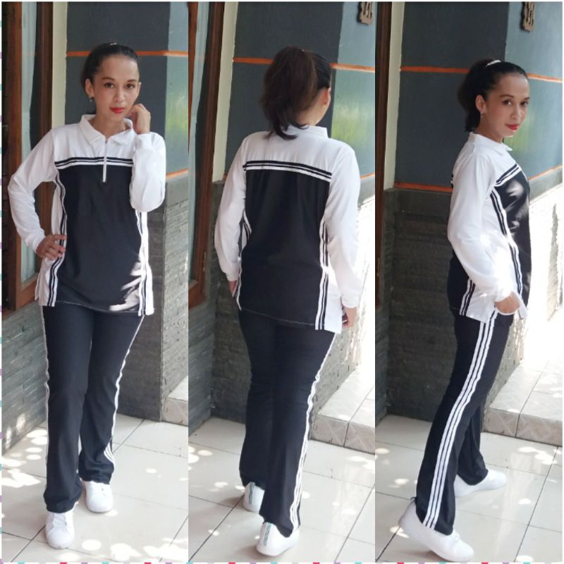 Set Baju Senam Muslim Aerobic/Baju Senam Zumba/Baju jogging/Baju olahraga