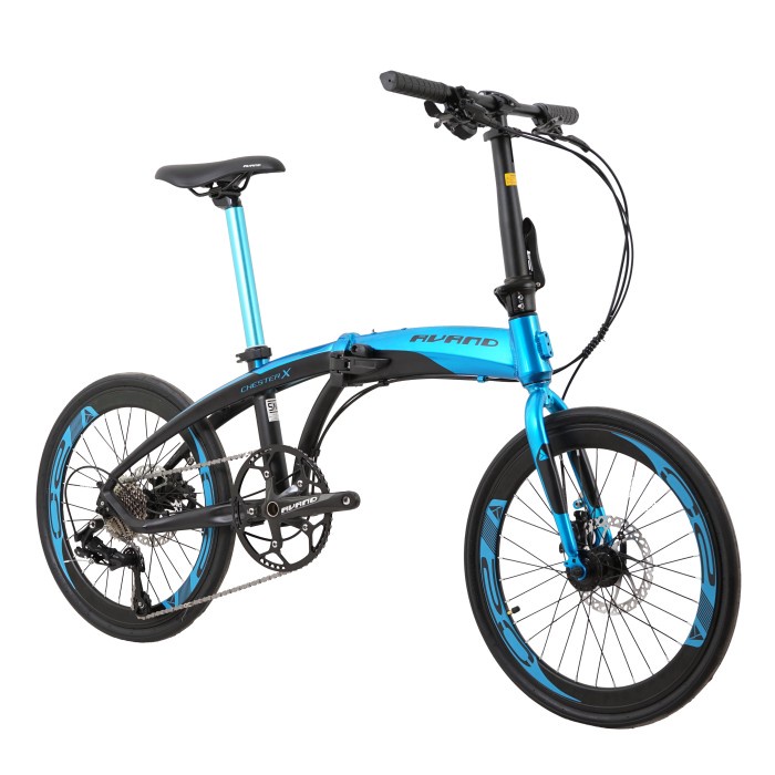 Avand Sepeda Lipat FOLDING BIKE AVAND CHESTER X AL 20-10SP (20) Blue Black