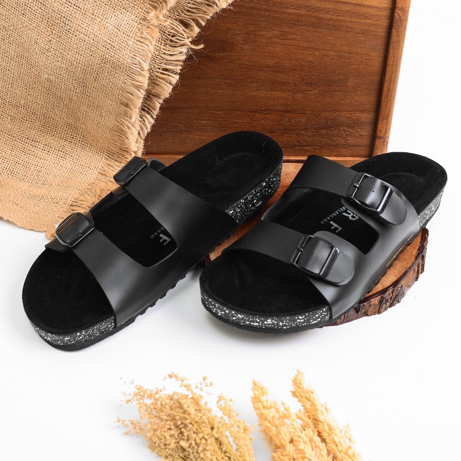 KANE FULLBLACK |ManNeedMe x ARF| Sandal Pria Casual Sandal Slop ORIGINAL