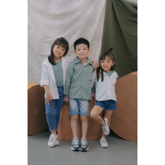 VERSA SERIES SET Kemeja 2 in 1 / Baju Couple Anak 1-10thn