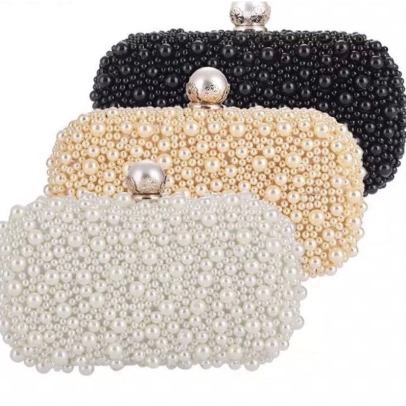 Tas Pesta Clutch Mutiara JX 3568 Mewah Cantik