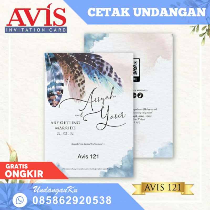 Cetak Undangan Nikah | Blangko Avis 121