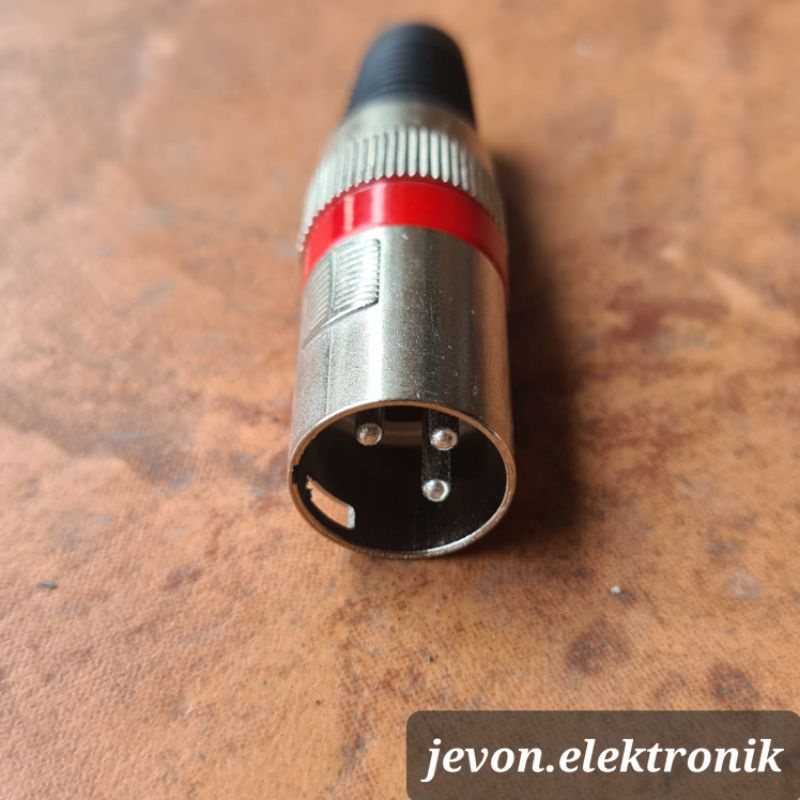 Jack Canon Akai Male Mono Canare New Socket Hitam Merah Kuning Hijau Biru