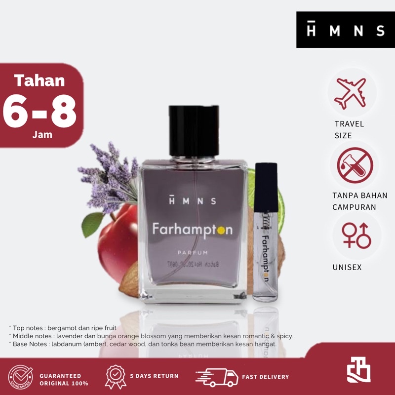 Share In Bottle Decant Parfum Original Pria Wanita HMNS EDP ukuran 5 ml Travel Size - Farhampton