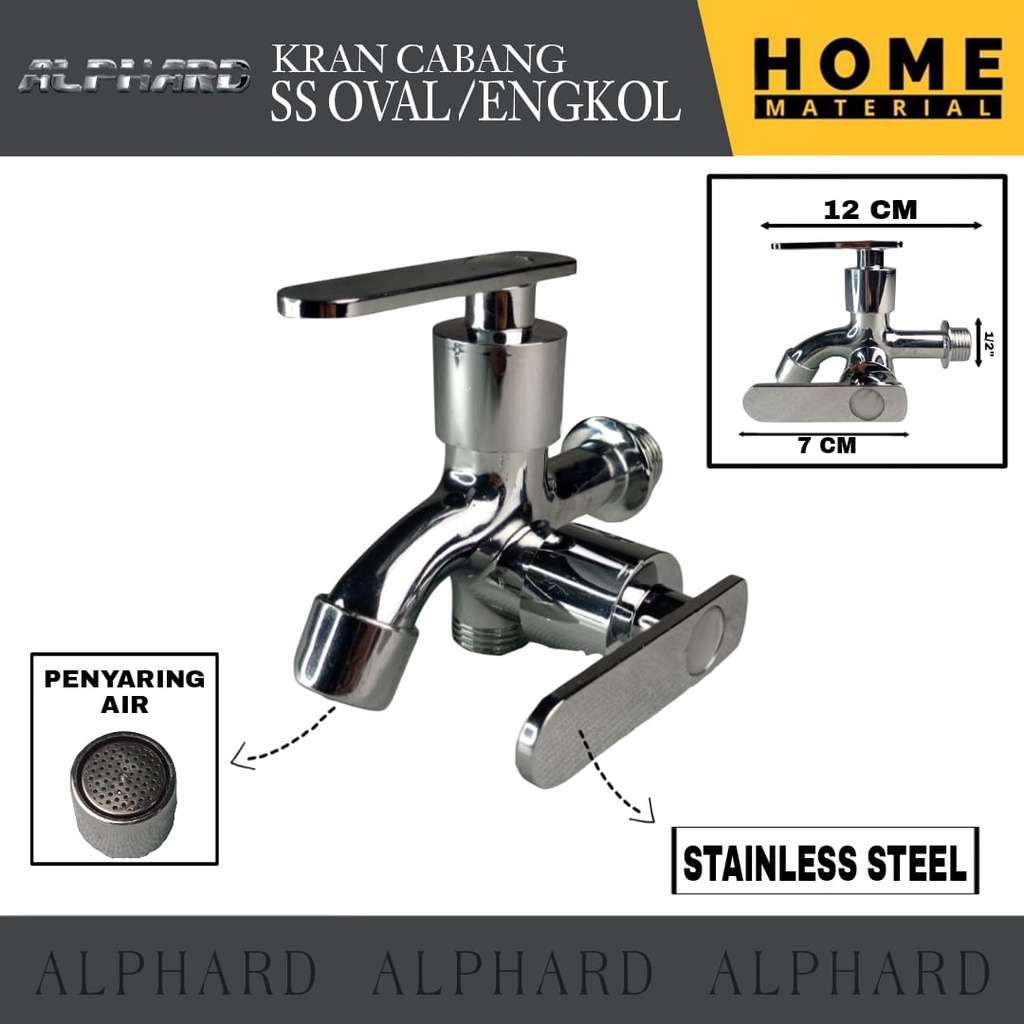 Jual Kran Cabang Full Stainless Steel Kran Cabang Model Engkol Kran Cabang Anti Karat Kran