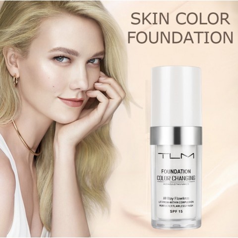 TLM sunscreen foundation spf15 Color Changing concealer dan foundation waterproof 30ml