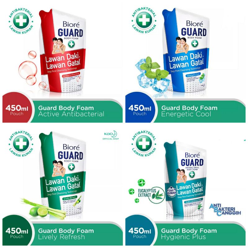 Biore Guard 450ml Sabun Cair Sabun Mandi Biore