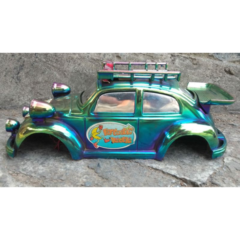 body rc mobil remot VW hard klasik jadul vintage rare skala 1:16 / 1:18