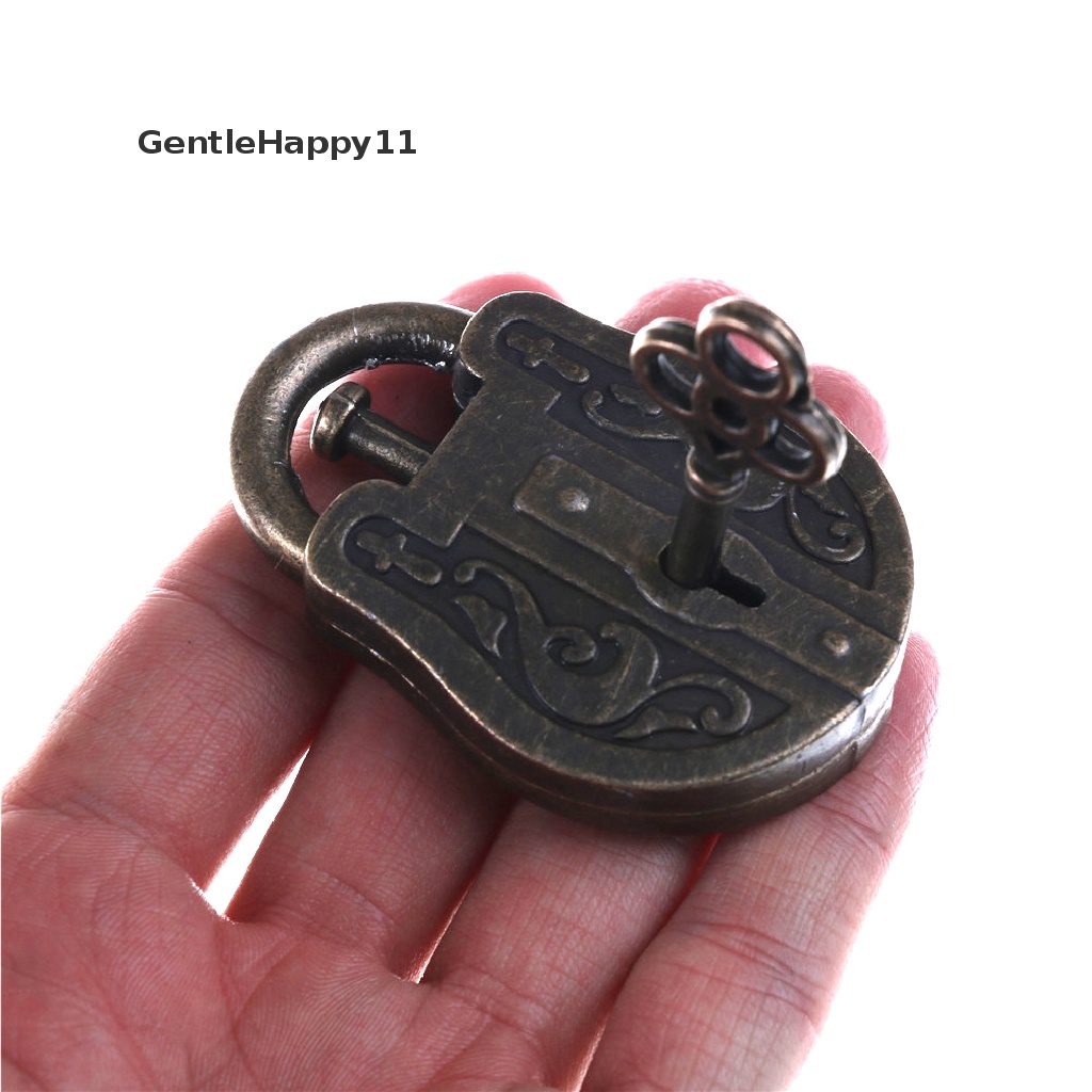 Gentlehappy Vintage Metal Cast God Lock Key Puzzle Mainan IQ &amp; EQ Mind Asah Otak Anak Hadiah id