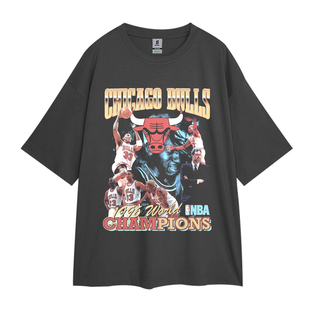 CHICAGO BULLS CHAMPIONS VINTAGE OVERSIZE T-SHIRT