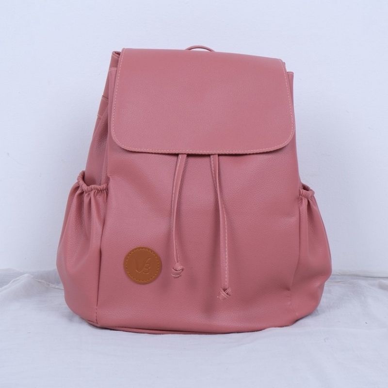 Rhatu.id - HILDA - Tas Ransel Wanita , Cream, Hitam, Ping, Abu-Hilda salem
