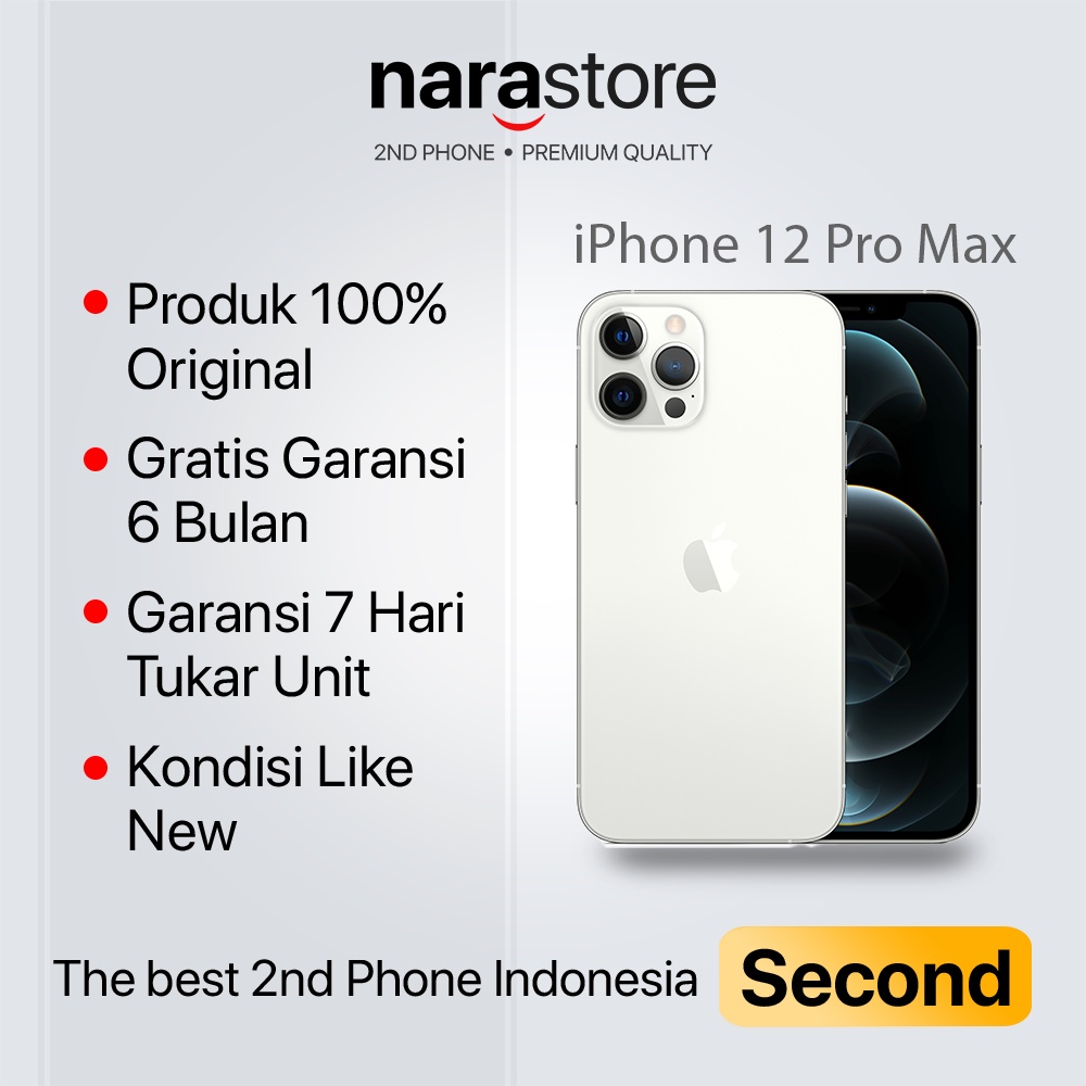 Apple iPhone 12 PRO MAX Original 128gb 256gb Second Bekas seken
