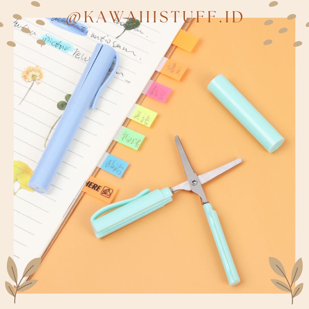 

[KAWAIIISTUFF.ID] Gunting Kertas Bentuk Pulpen Multifungsi