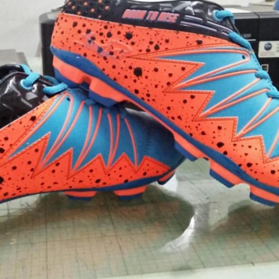 Sepatu bola FINOTTI AGUERO dijamin ORI - hijau-biru, 38