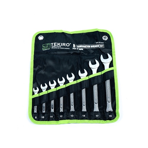 TEKIRO KUNCI RING PAS SET (8 - 19 MM) 8 PCS /KUNCI RINGPAS SET