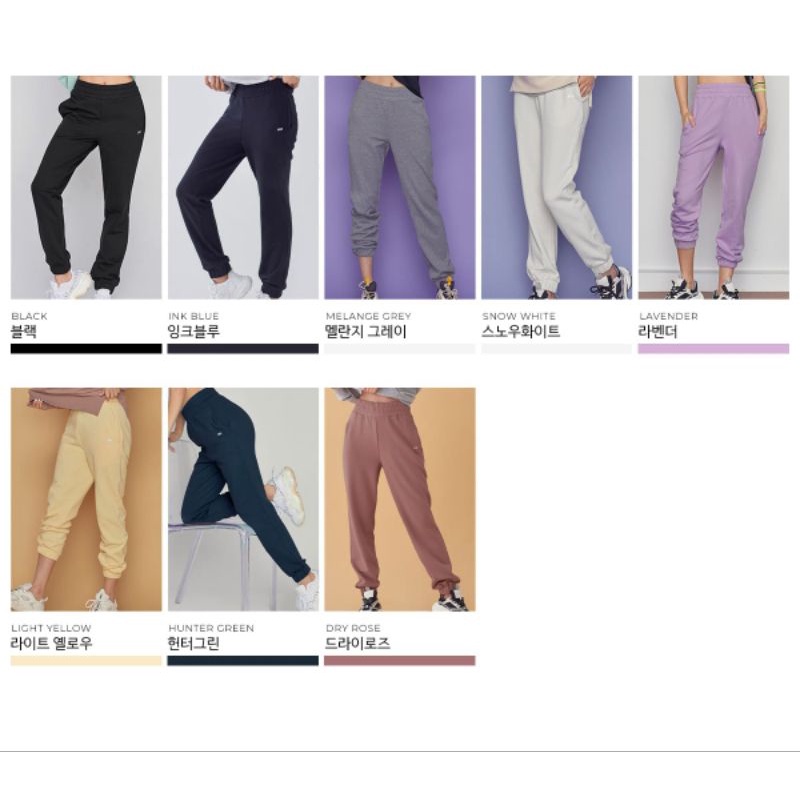 STL Metro Terry Jogger Pants Women Sport Celana Panjang Wanita Korea