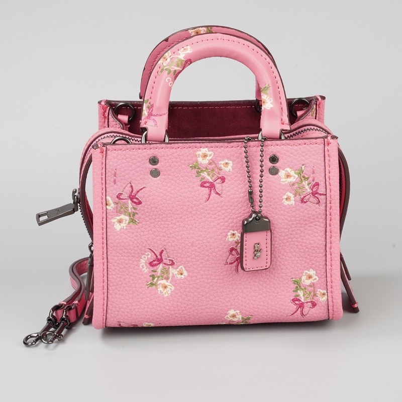 Preloved tas Coach pink