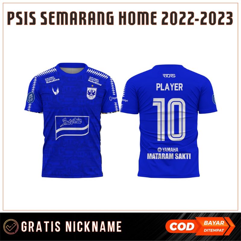 JERSEY PSIS SEMARANG TERBARU HOME AWAY 2022/2023 GRATIS NICKNAME