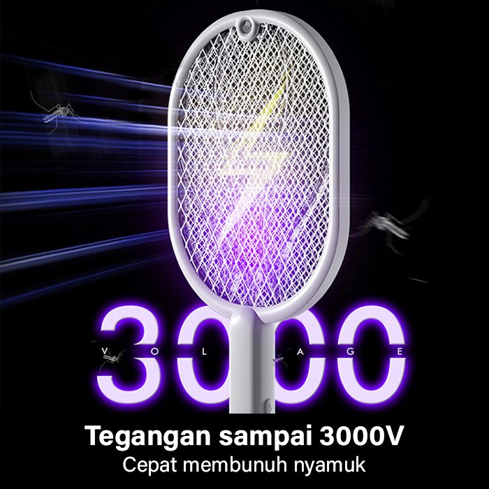 GM Bear Raket Reket Nyamuk Elektrik Charge 1416 - Mosquito Electric Racket