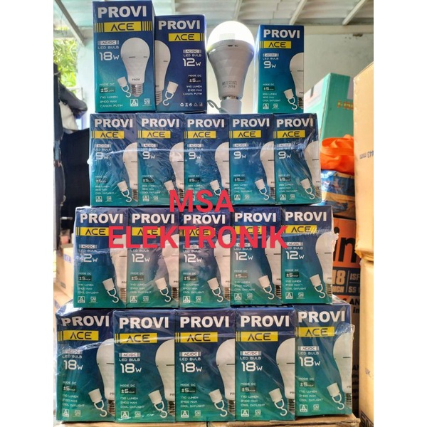 Emergency LED/Lampu darurat/ Lampu magic Luxco 15watt/ Chiyoda 9W/ PROVI 9W 12W 18W