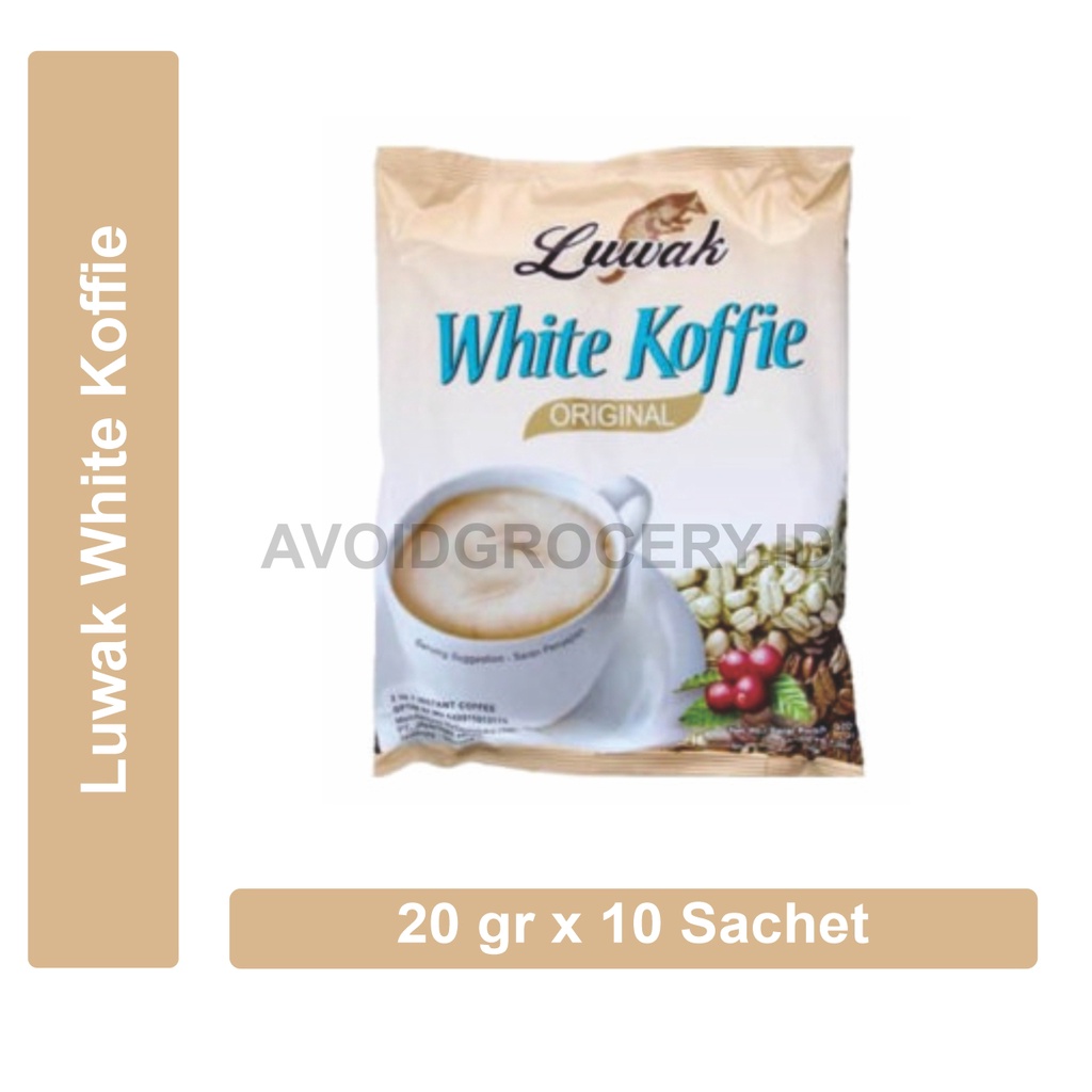 

Luwak White Koffie Original 20 gr x 10 Sachet ( 1 Renceng )
