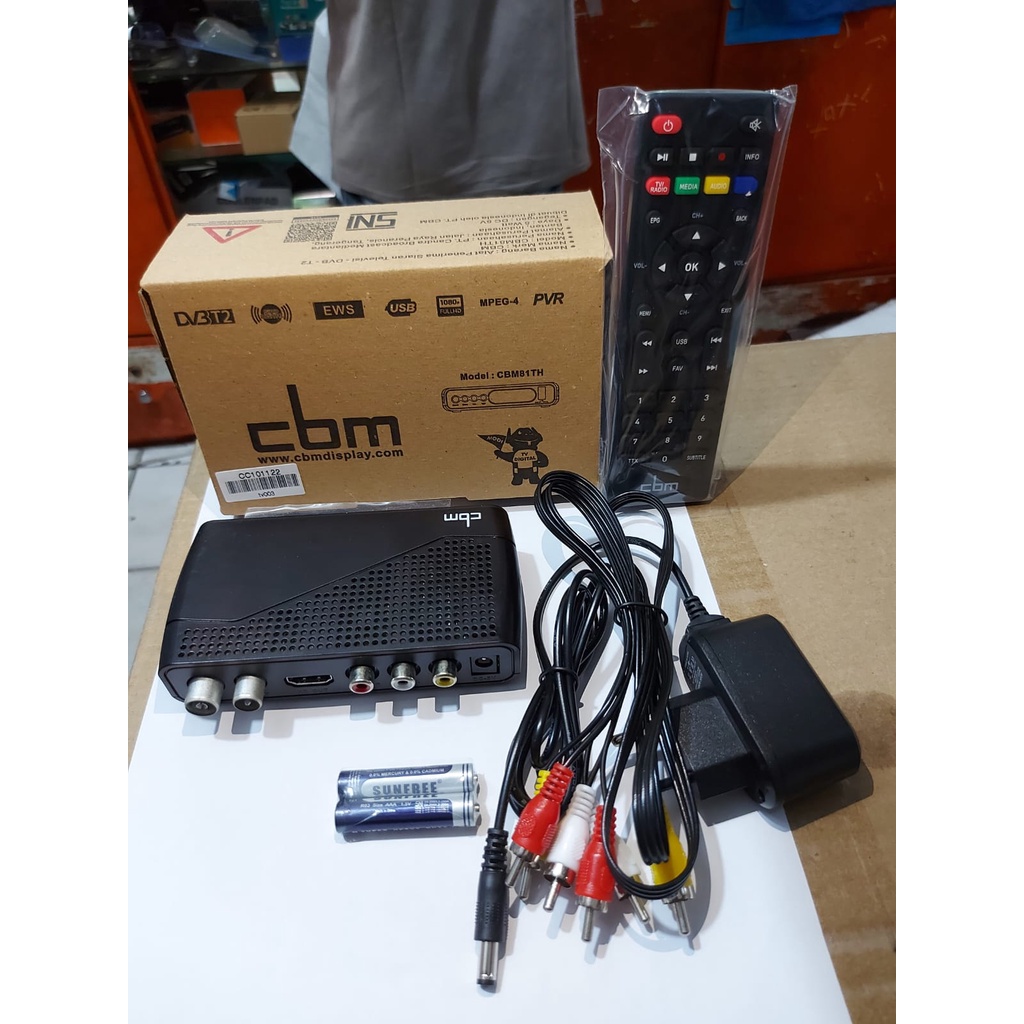 SET TO BOX DIGITAL TV DIGITAL CBM CBM81TH GRATIS KABEL HDMI TV BOX