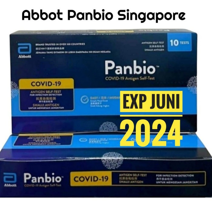 ABBOTT PANBIO NASAL ANTIGEN SINGAPORE PER BOX ISI 10 PC SELF TEST KIT