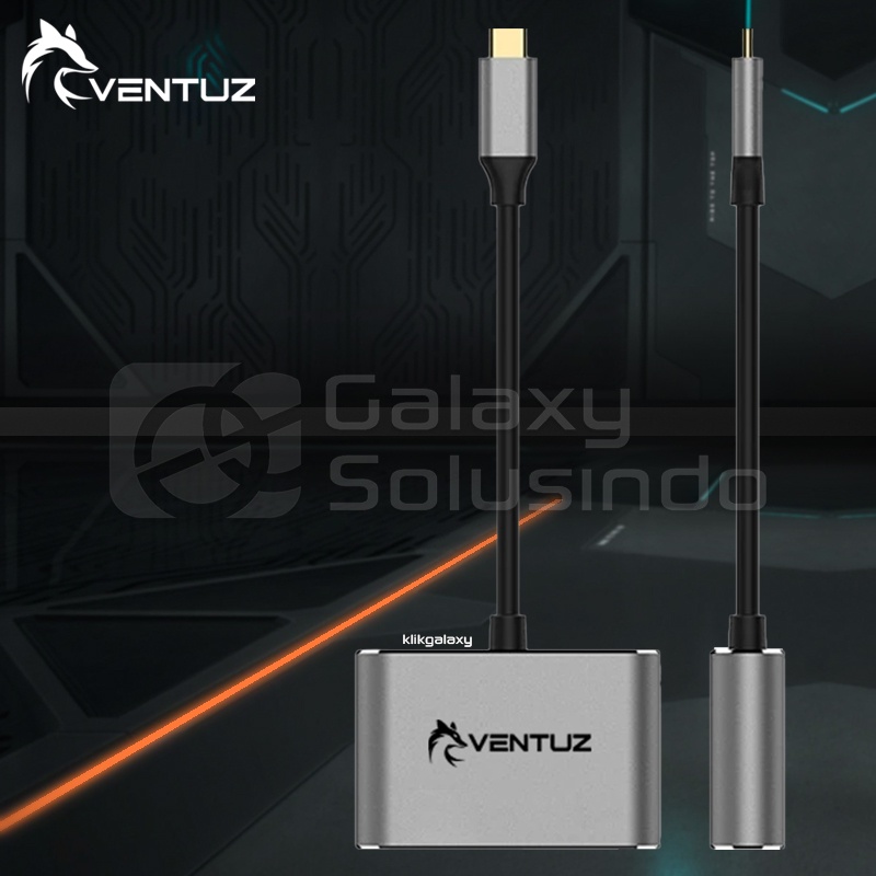 VENTUZ USB Type-C to HDMI + VGA - 2 in 1 Adapter Converter 4K