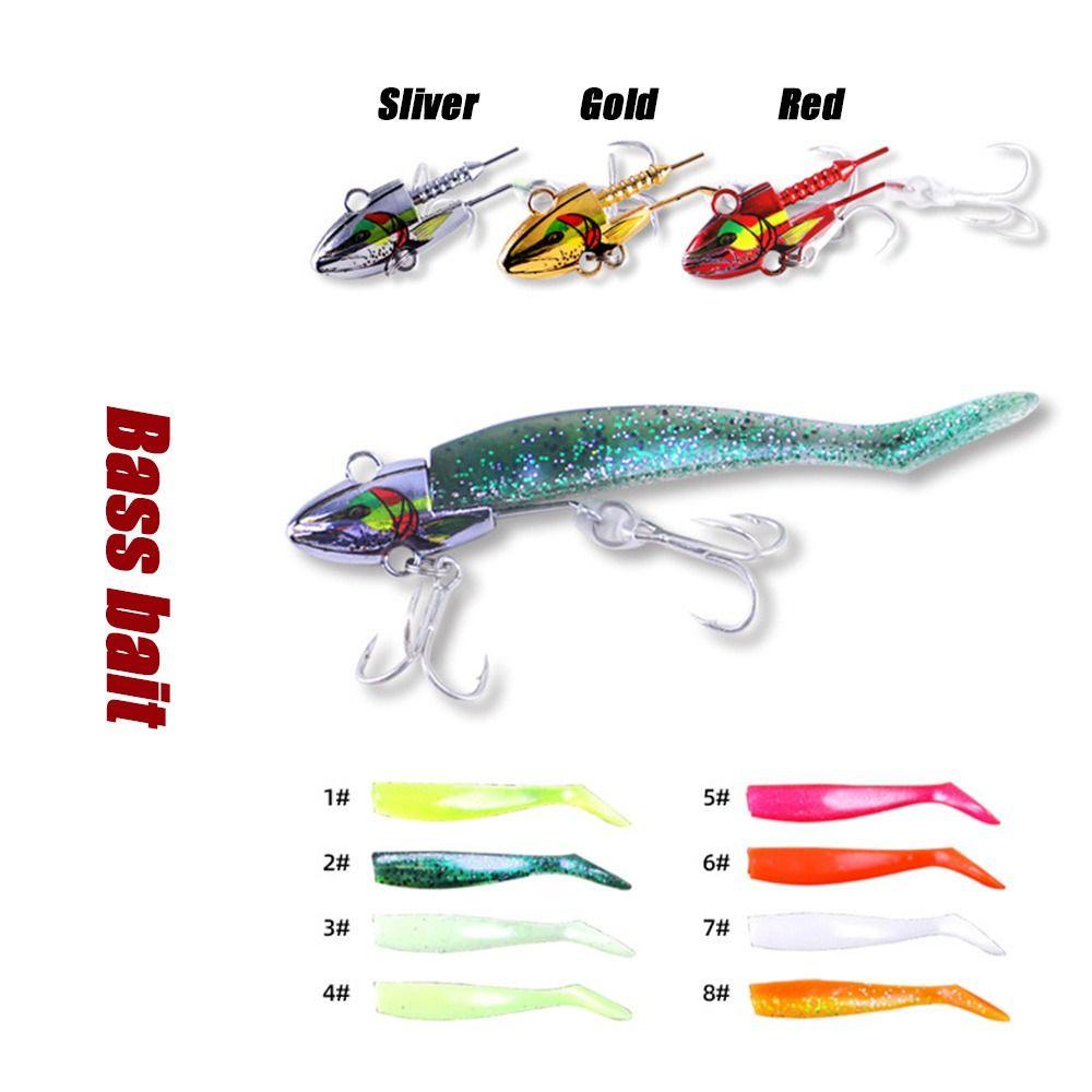 Top Soft bass Bait Engkol Umpan 34G fly fishing sea Lead Head hook