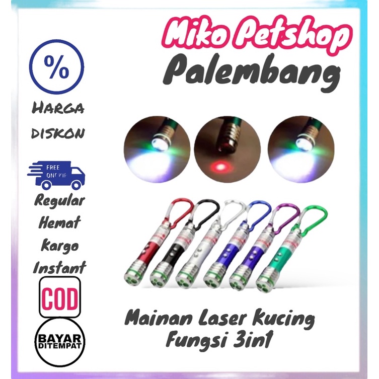 Mainan Kucing LASER premium Mata 3in1