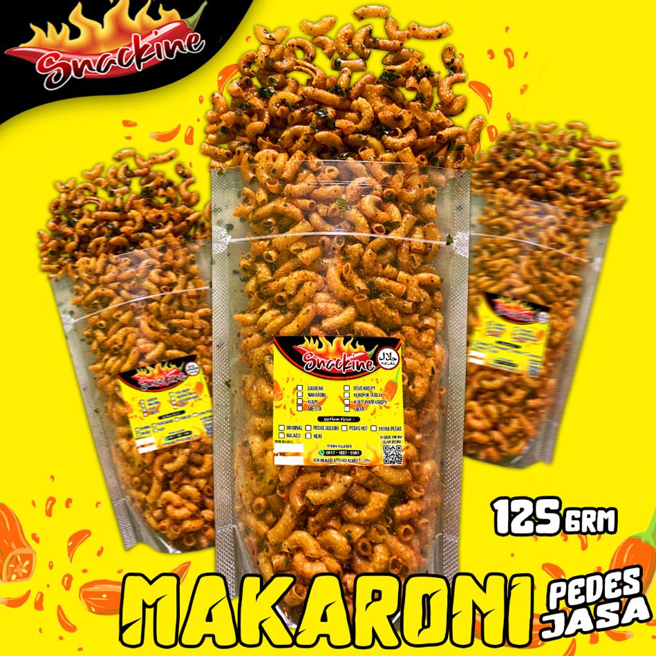 

MAKARONI BANTET SNACKINE BUMBU MEDOK PEDAS DAUN JERUK/PEDAS ASIN/ORIGINAL