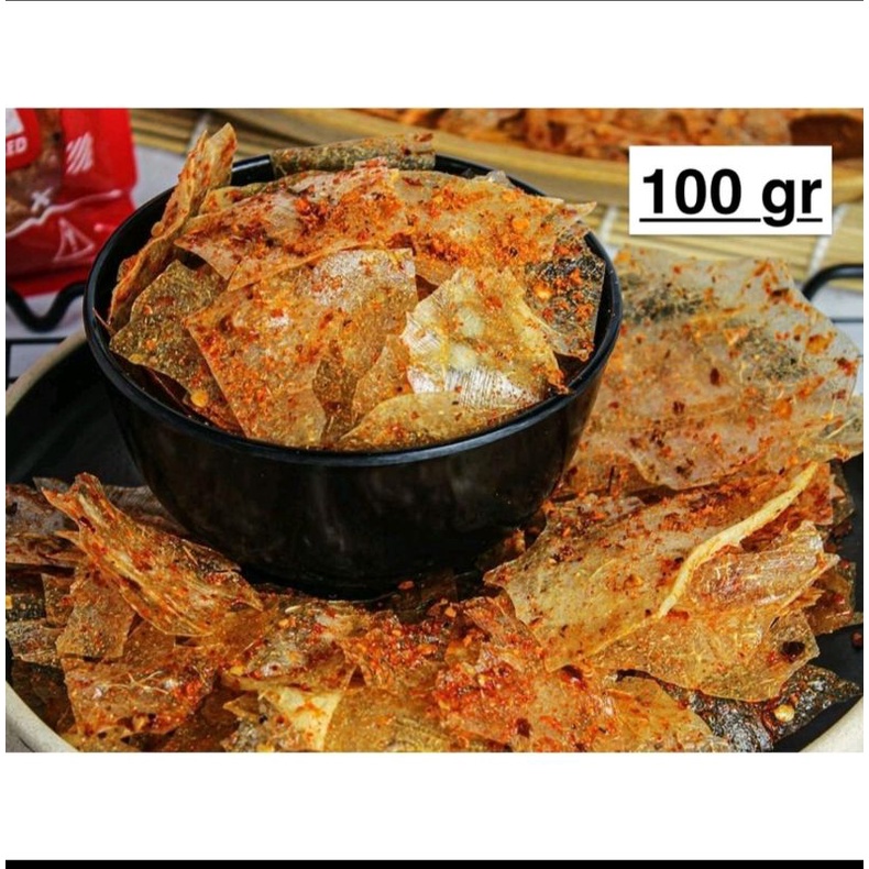 

Kripik Kaca Pedas Daun Jeruk 100gr/Kripik Kaca Viral