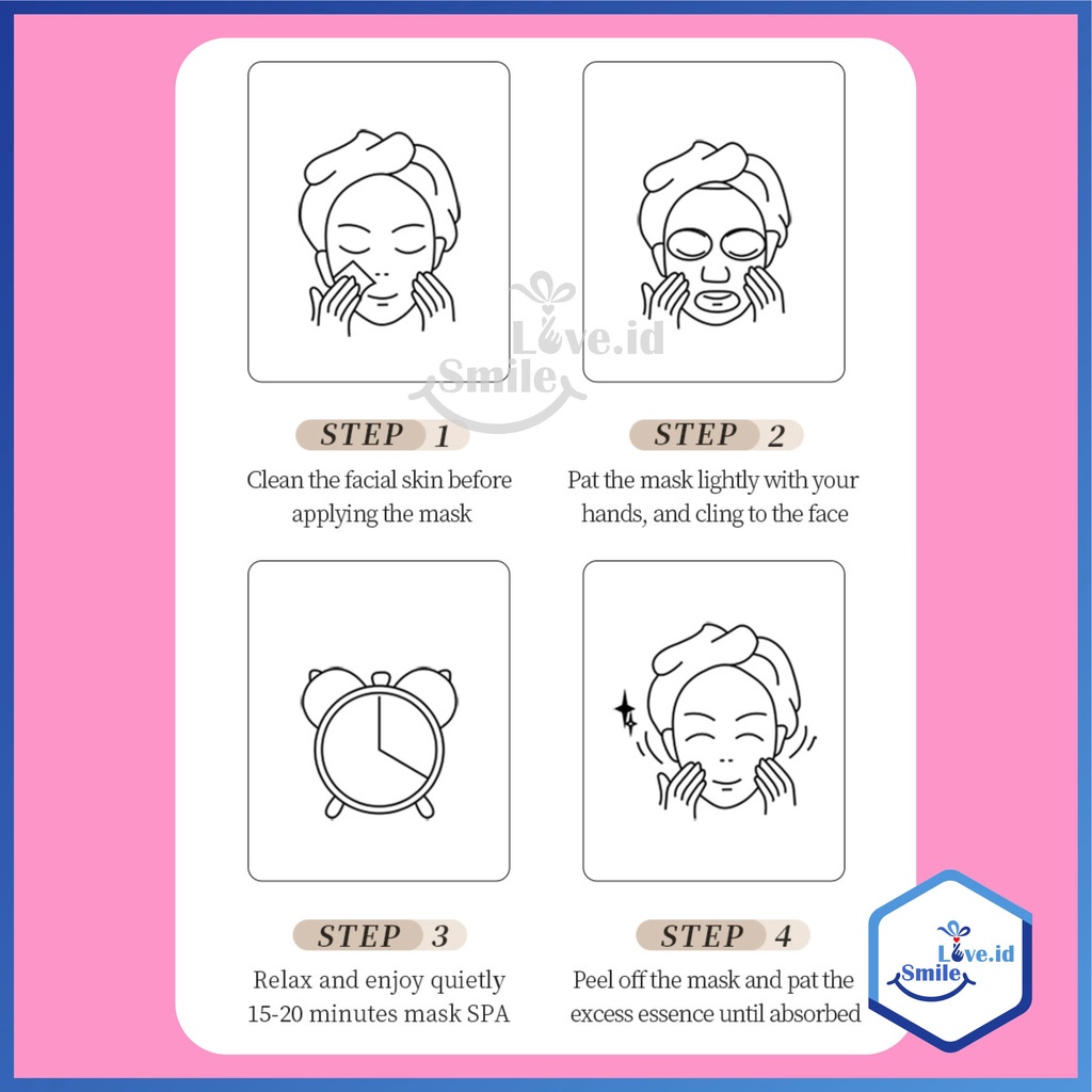 MINIPINK Fruit Mask Series Sheet Mask Masker Wajah Mini Pink MP01