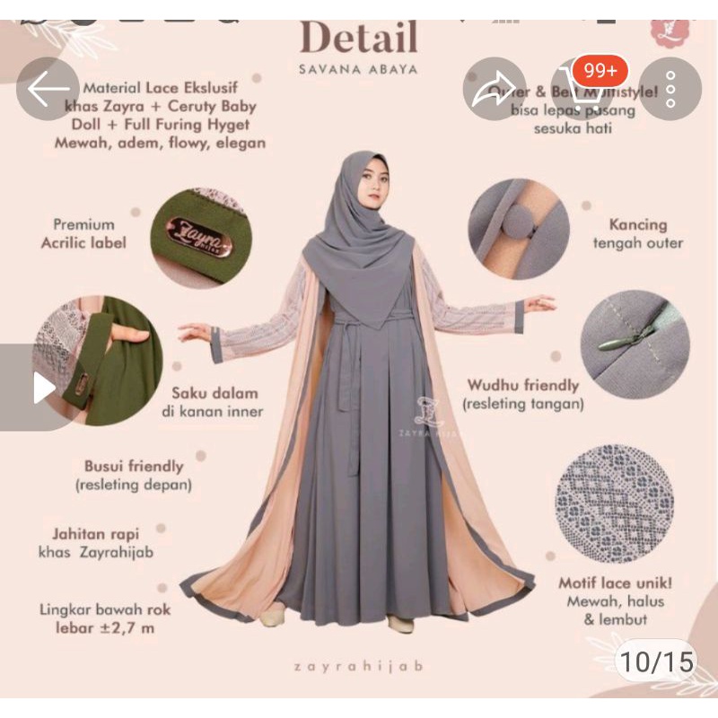 OUTER ZAYRA HIJAB NEW