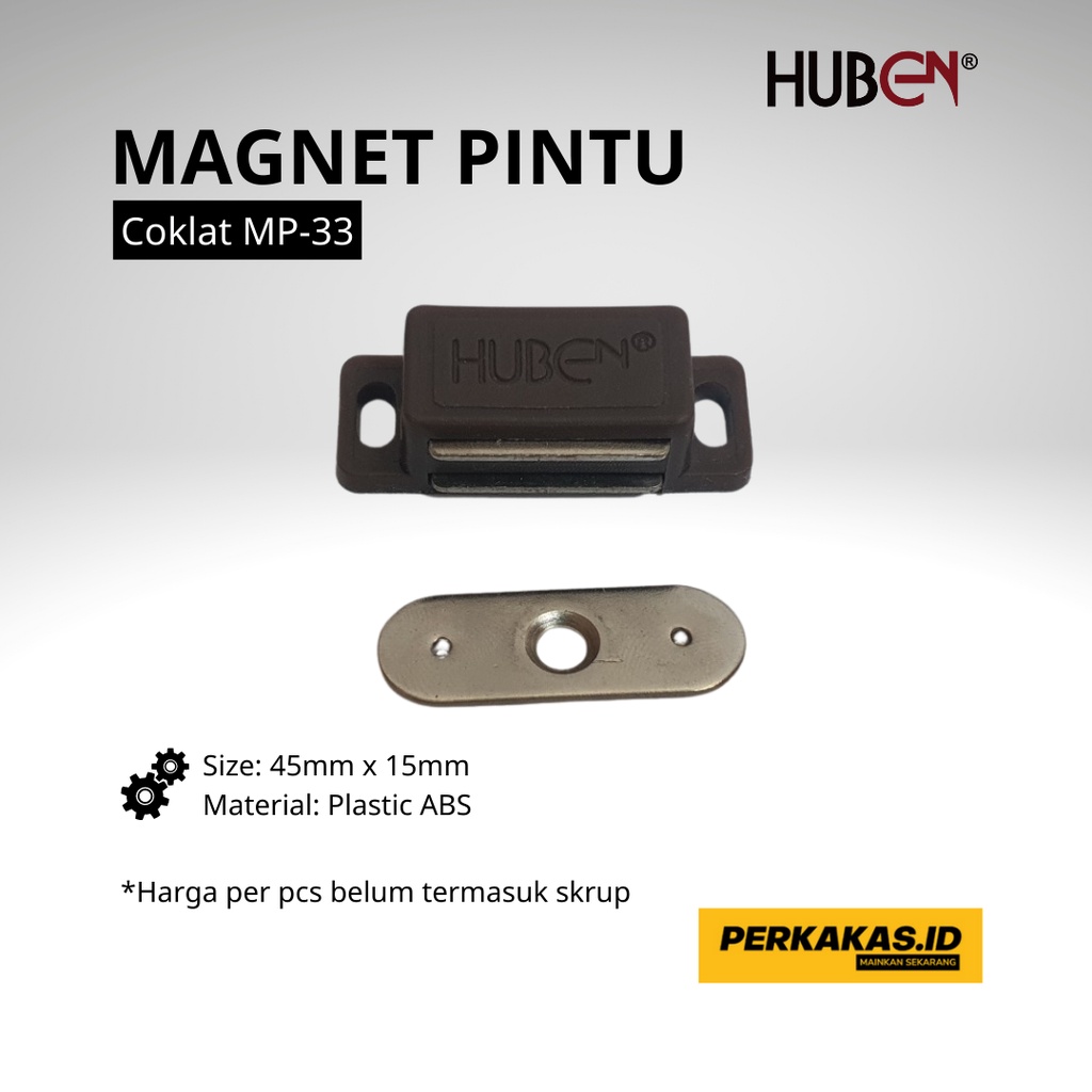 Magnet PIntu Lemari Laci Kayu Coklat HUBEN MP33